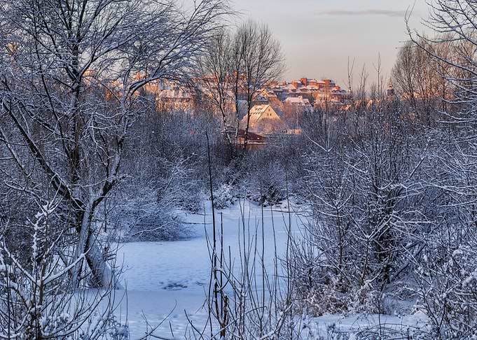 Winter In Warsaw Riverside