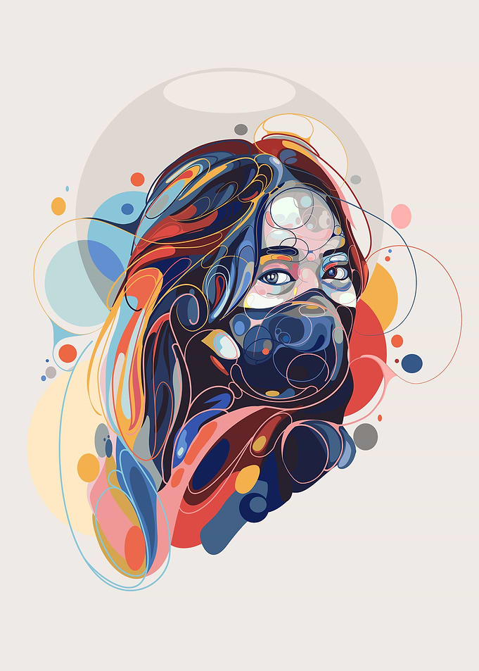 girl with mask