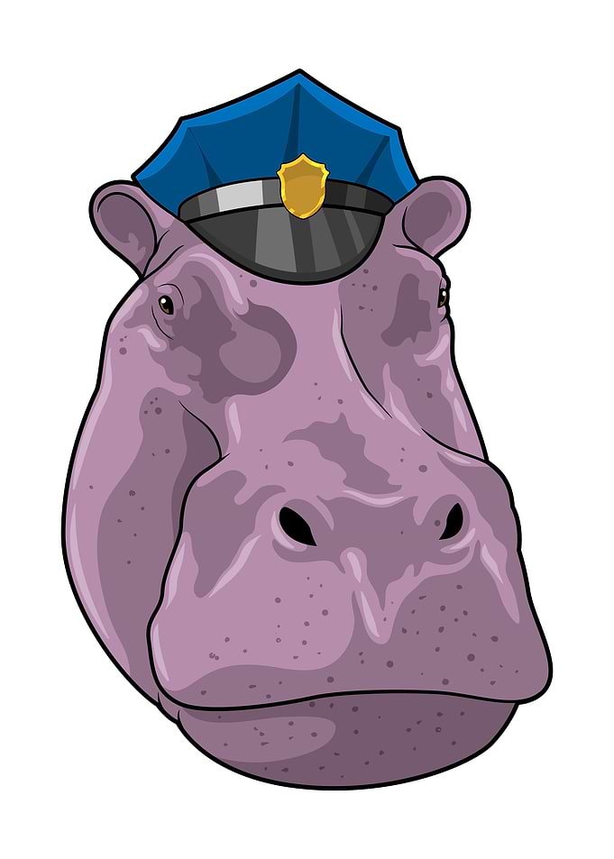 Hippo Police Police hat