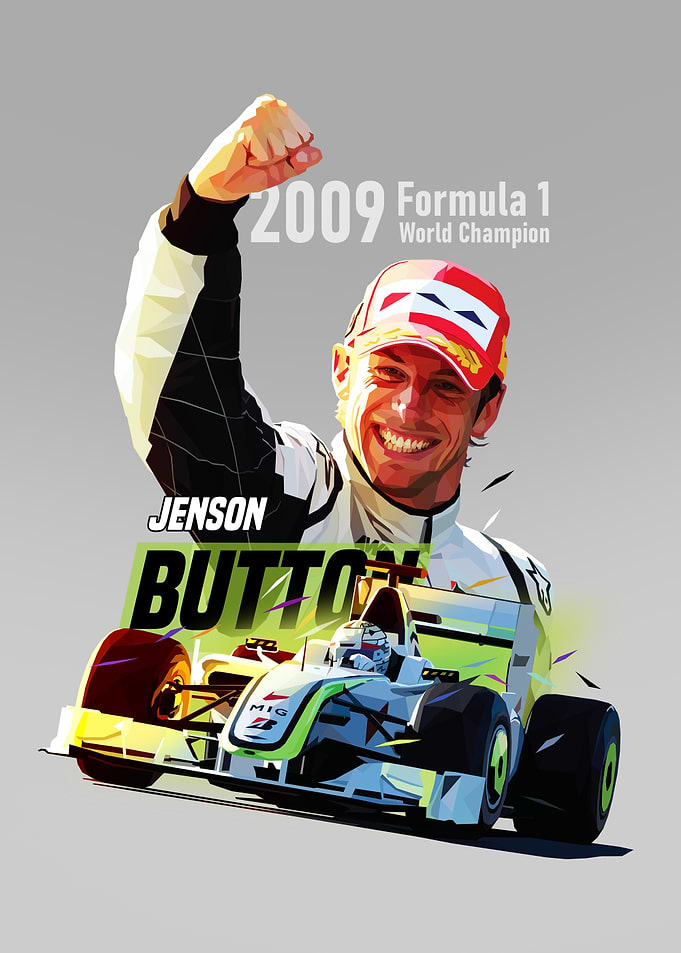 Low Poly Jenson Button