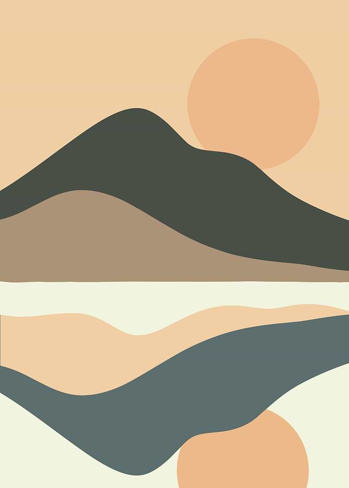 Nature Sun mountain layer