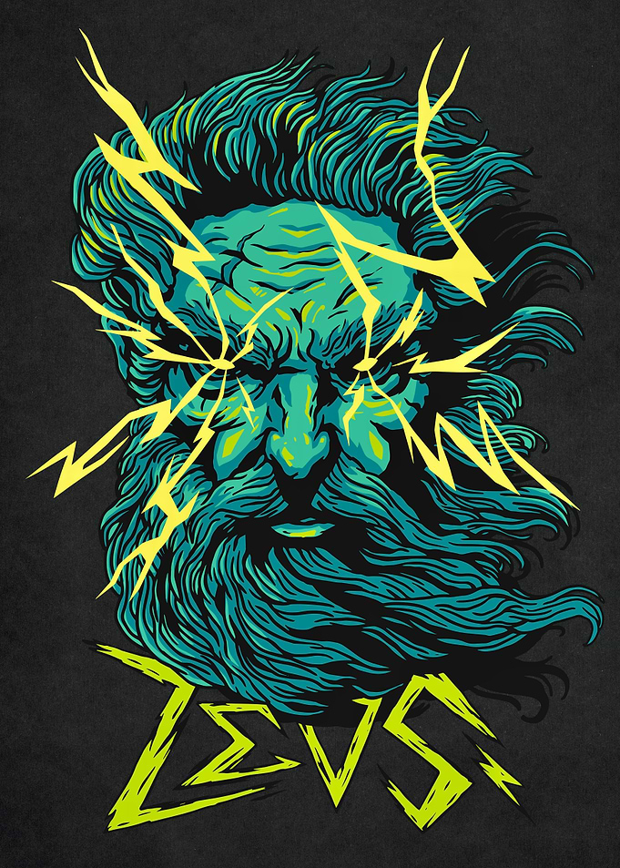 Zeus god mythical greece