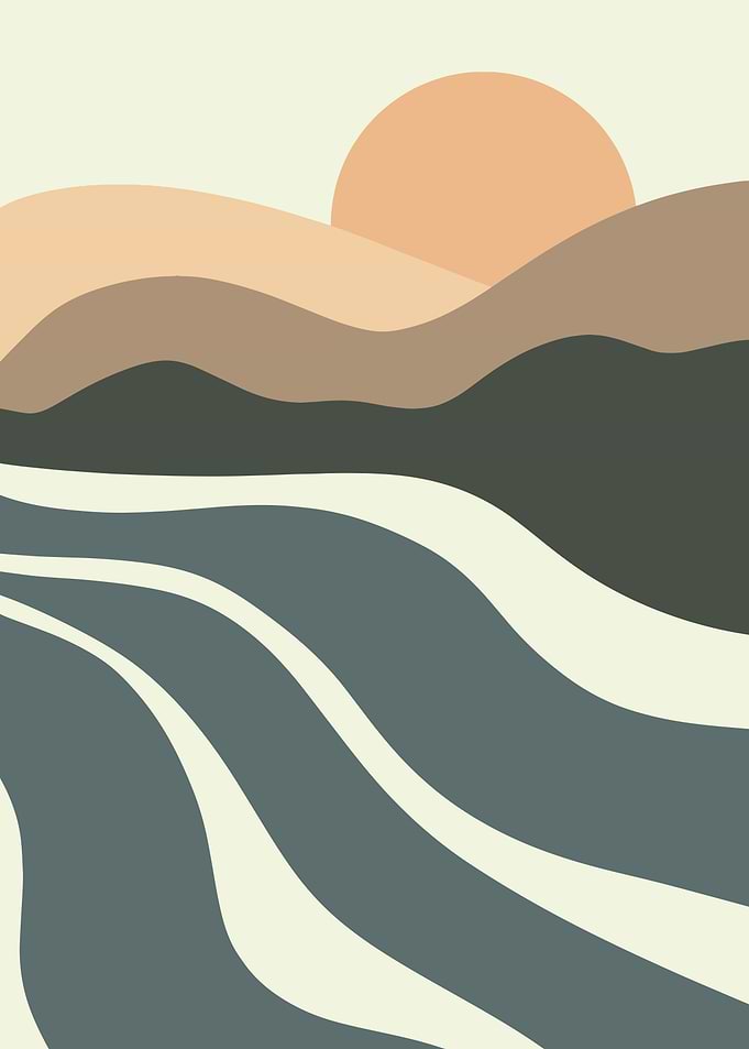 River mountain landscape