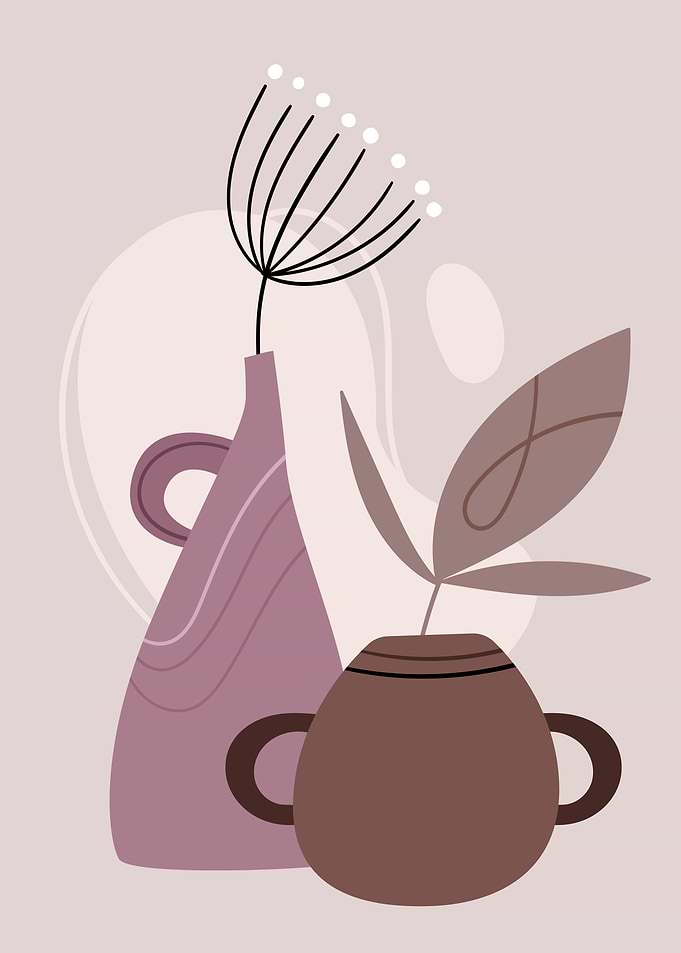 Flower vase coffee cup