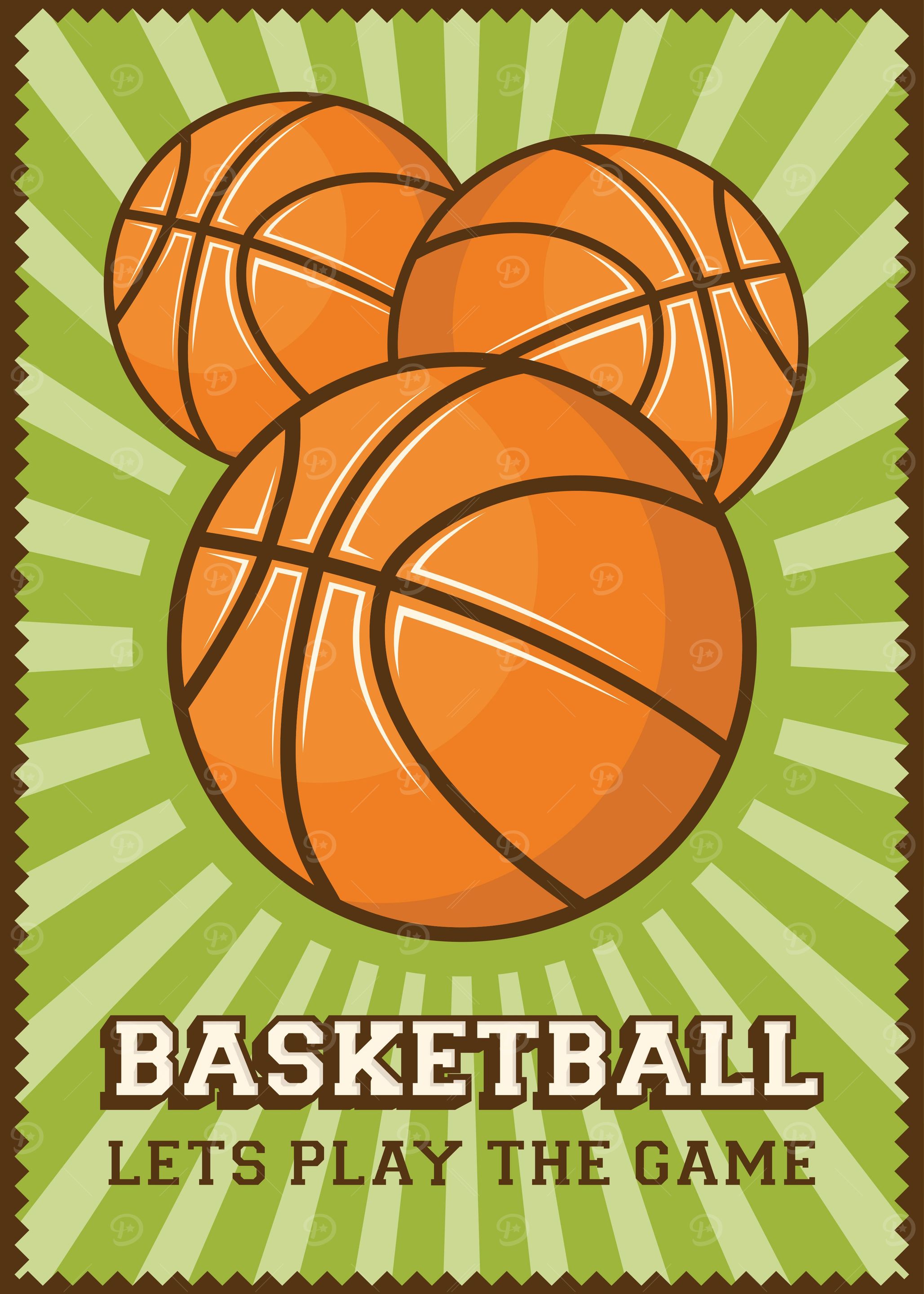 Basketball Vintage Poster