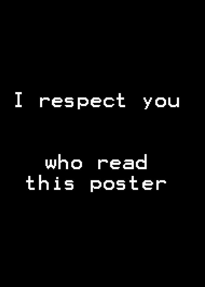 i respect you