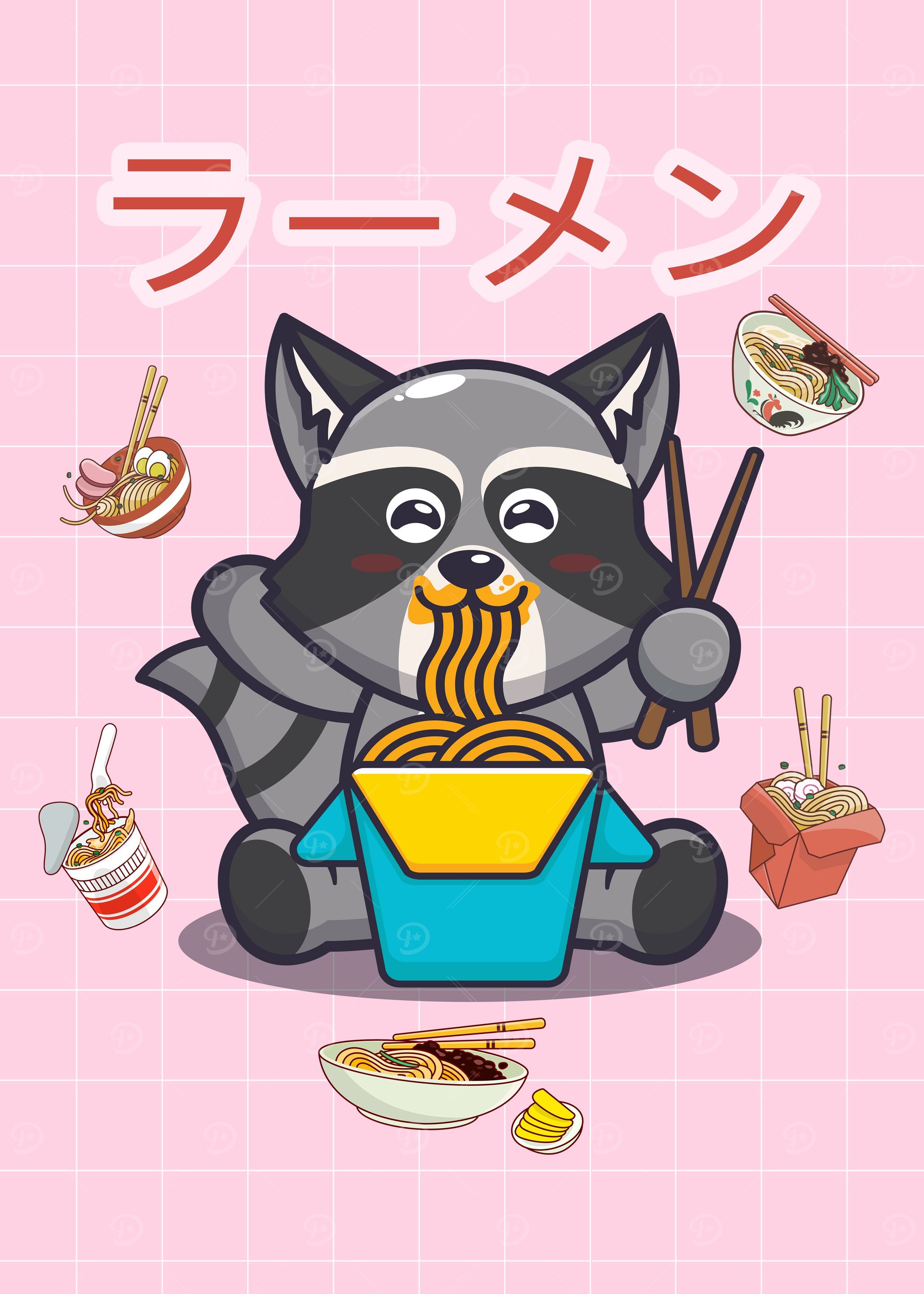 Raccoon Ramen Noodles