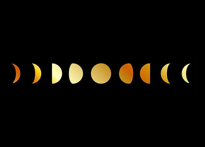 Celestial Moon phases
