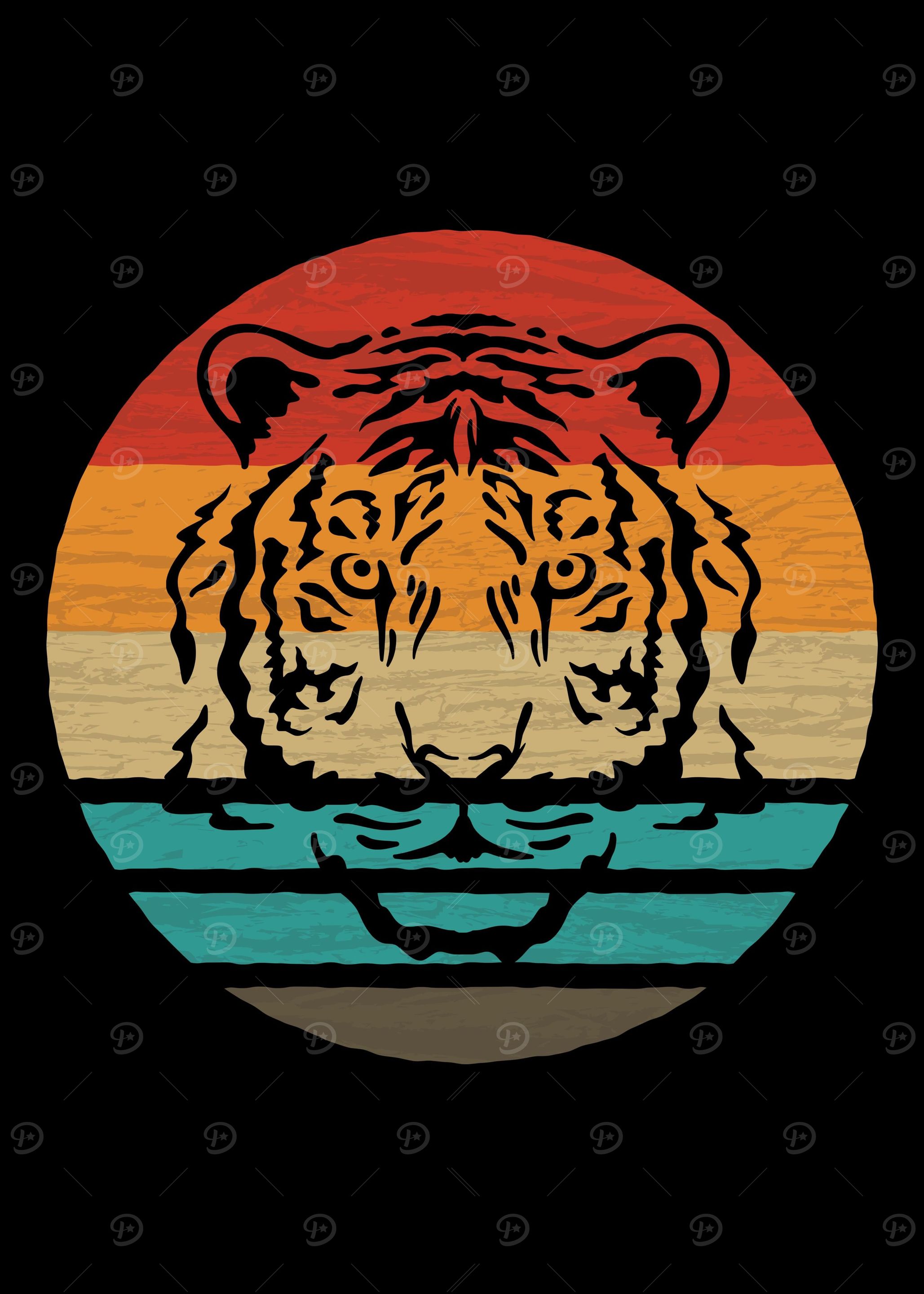 Tiger Retro Vintage