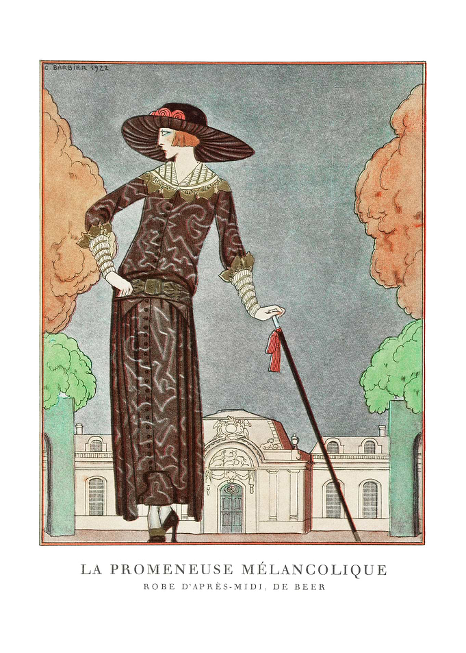 Vintage fashion art poster