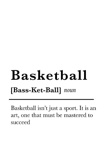 Basketball definition