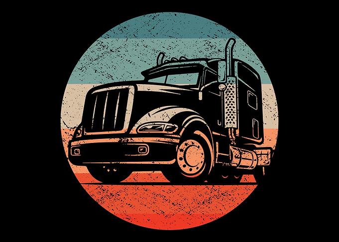 Retro Truck Driver