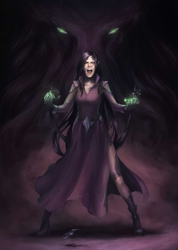 Half Elf Sorceress