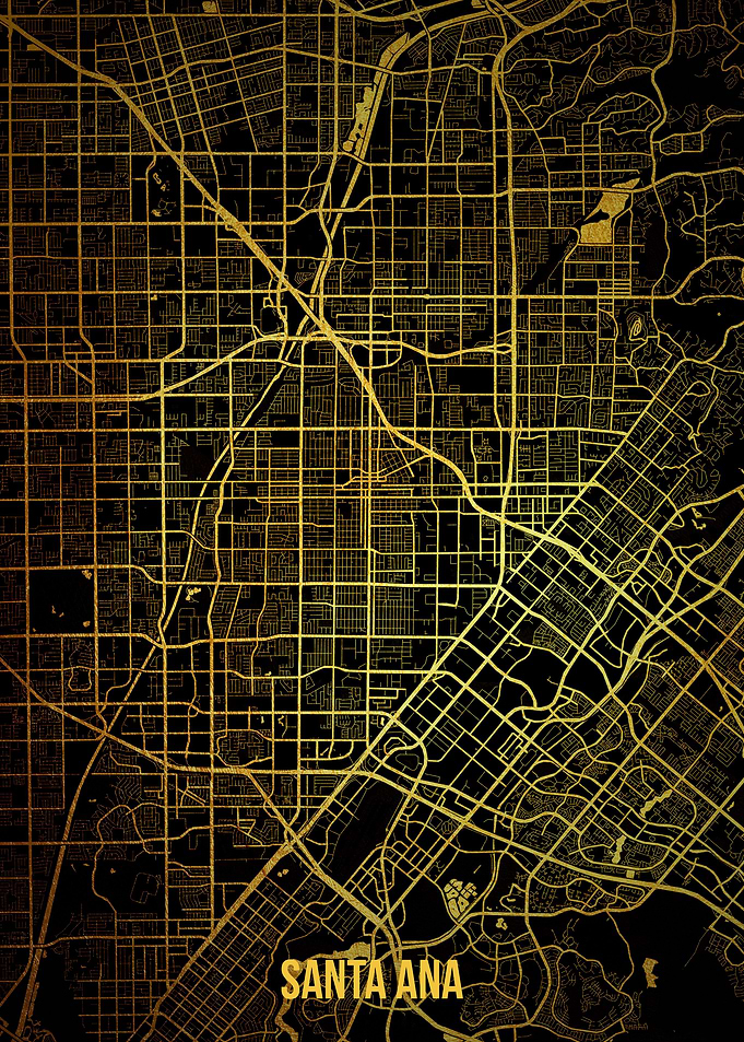 Santa Ana Gold Map