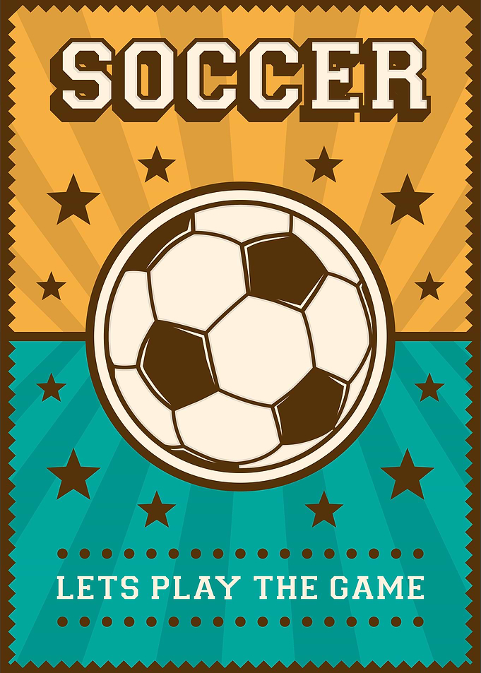 Soccer Vintage Poster