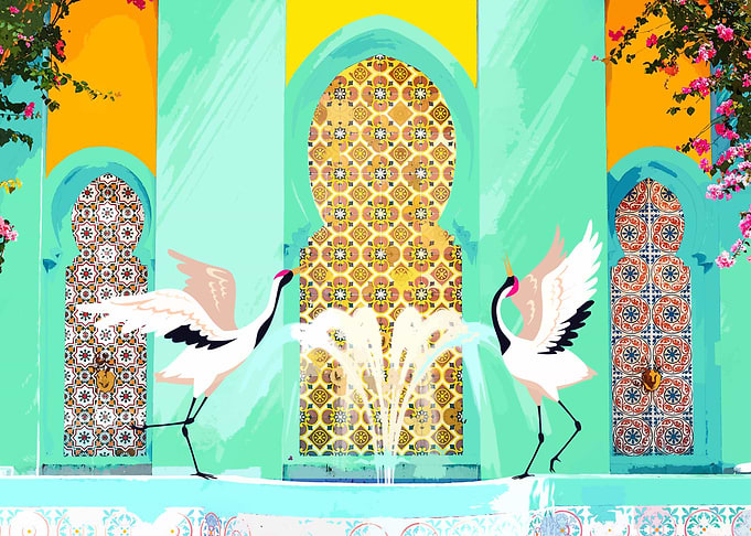 Moroccan Courtyard | Heron