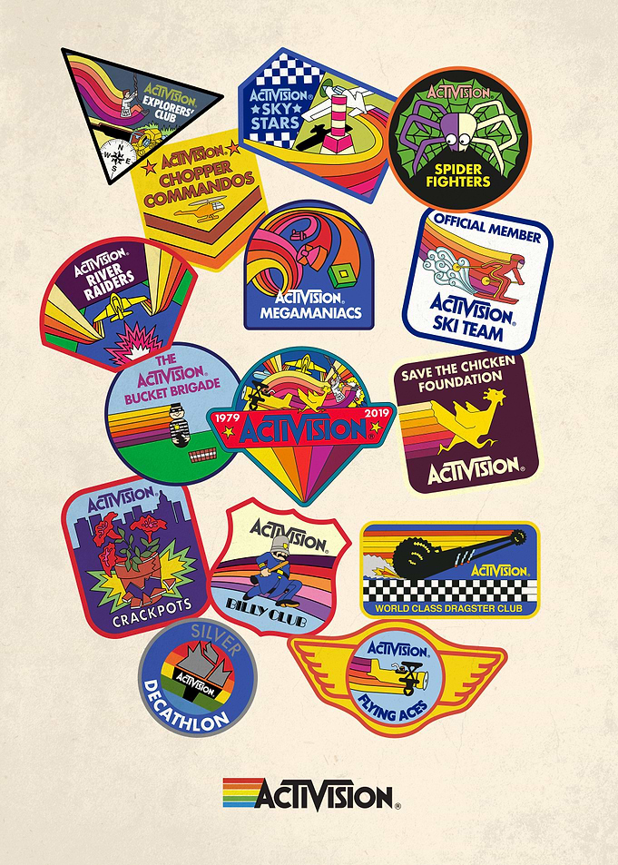 Retro Patches Poster