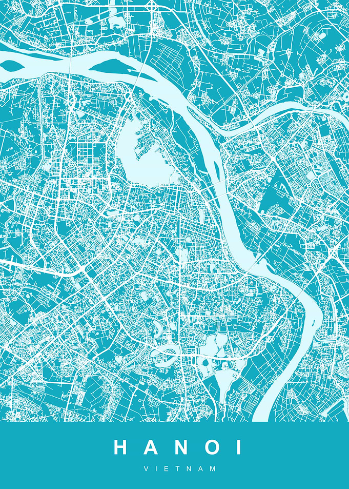 HANOI Map VIETNAM