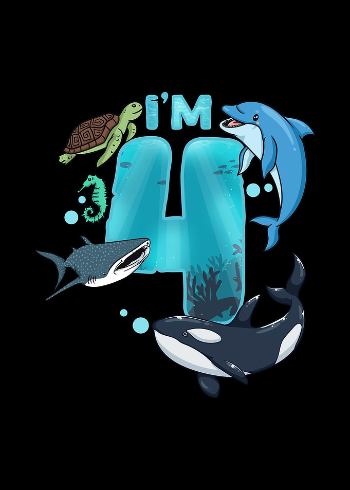 4th Birthday Sea Animals