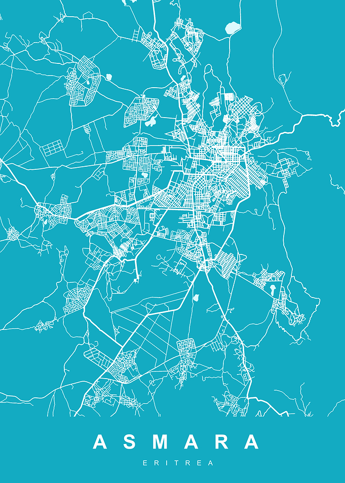 ASMARA Map ERITREA