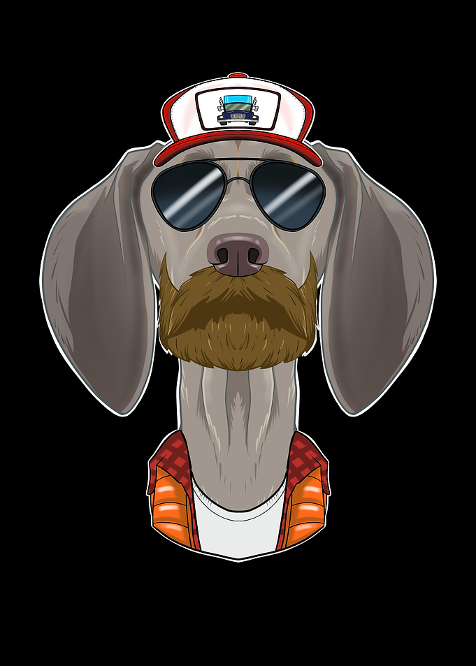 Truck Driver Weimaraner