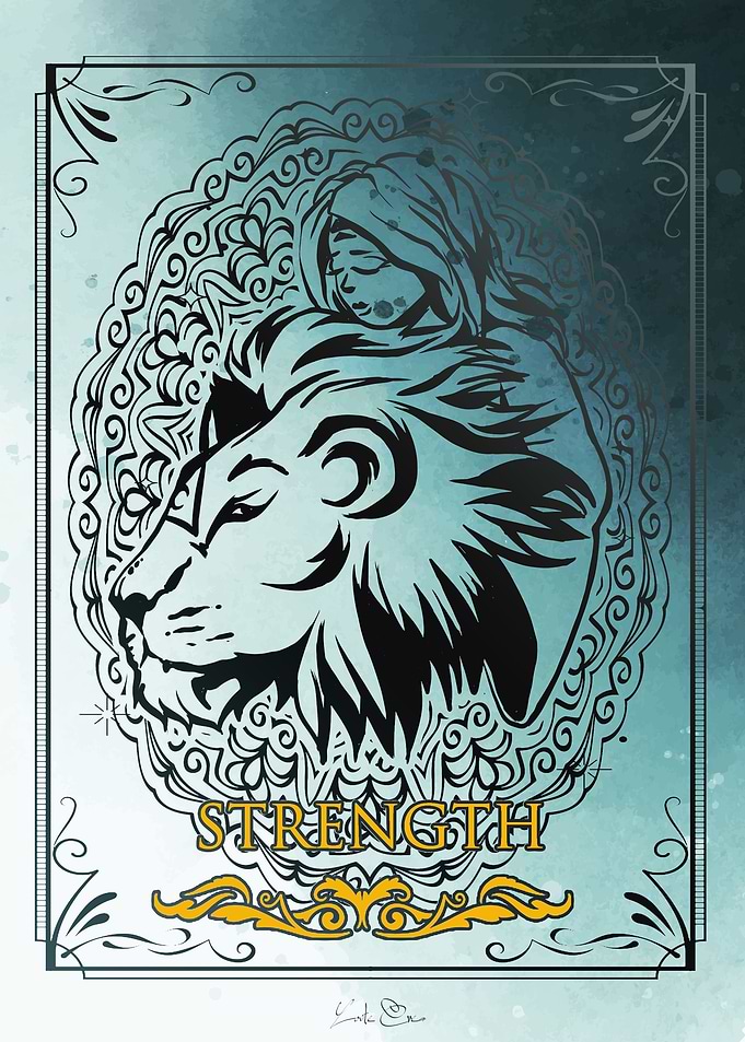 Tarot trump card Strength