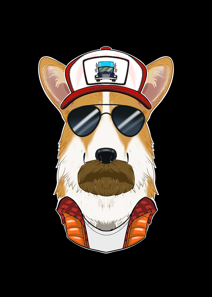 Truck Driver Welsh Corgi