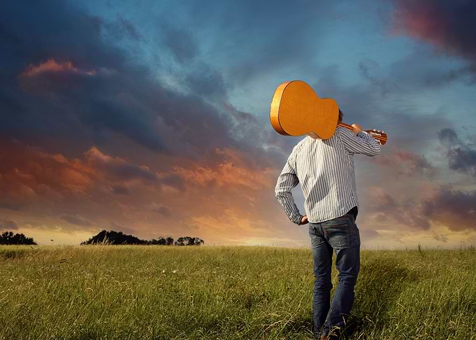 man with guitar