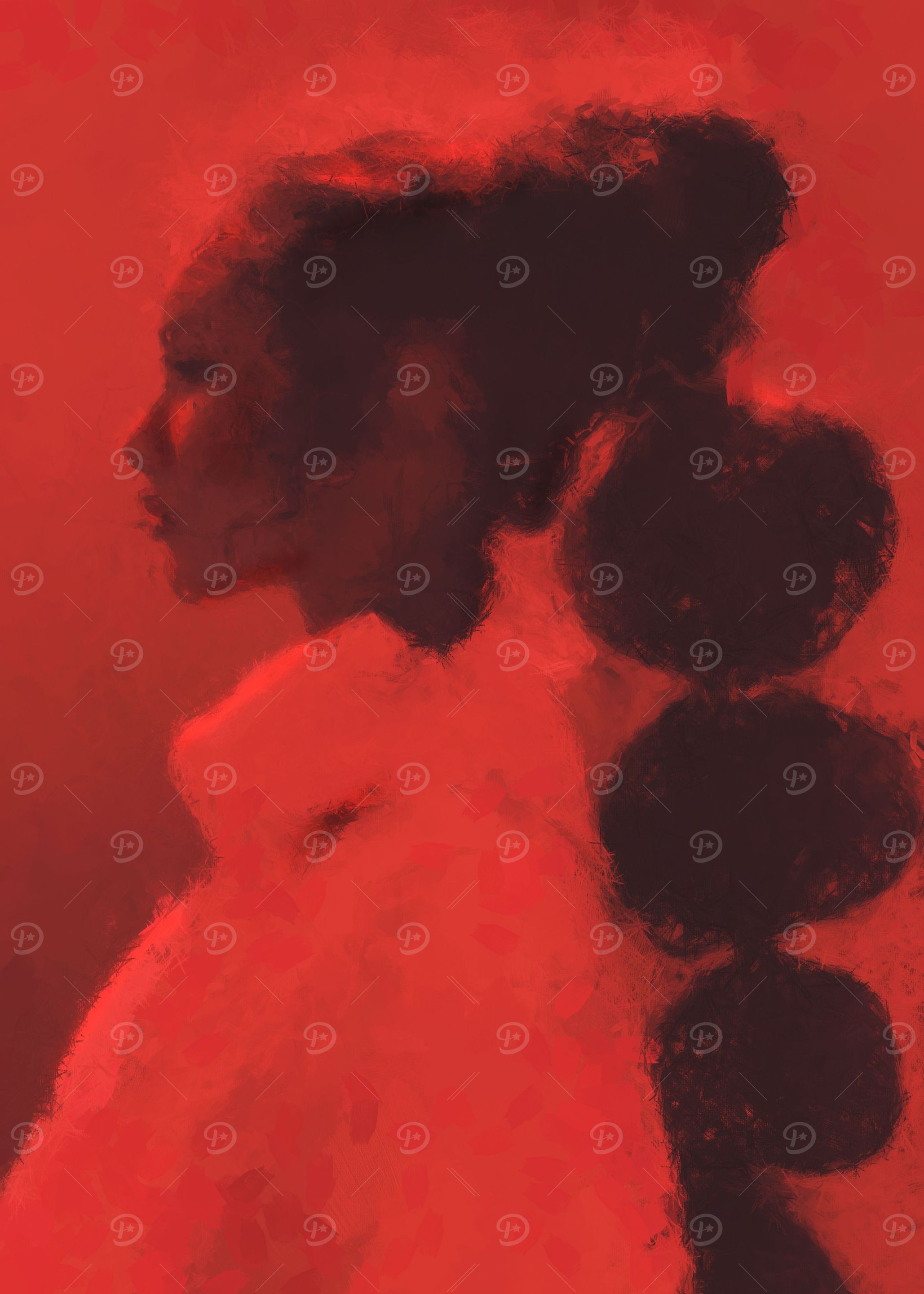 Monochromatic red