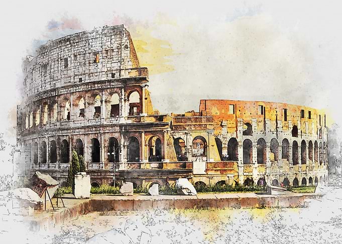 Travel Rome Italy Artwork