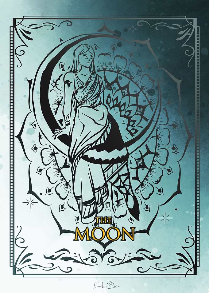 Tarot trump card The Moon
