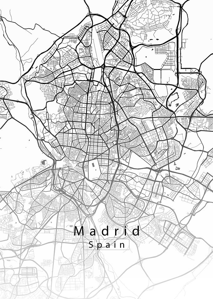 Madrid City Map