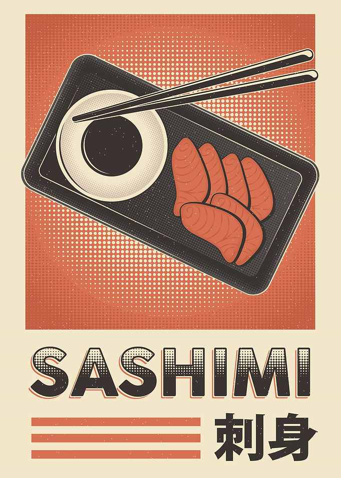 Sashimi Vintage Poster