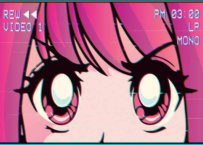 Emo Anime Girl Vaporwave