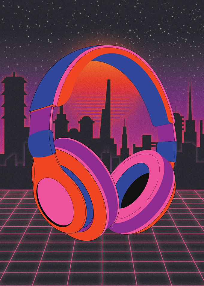 Vaporwave Headphone