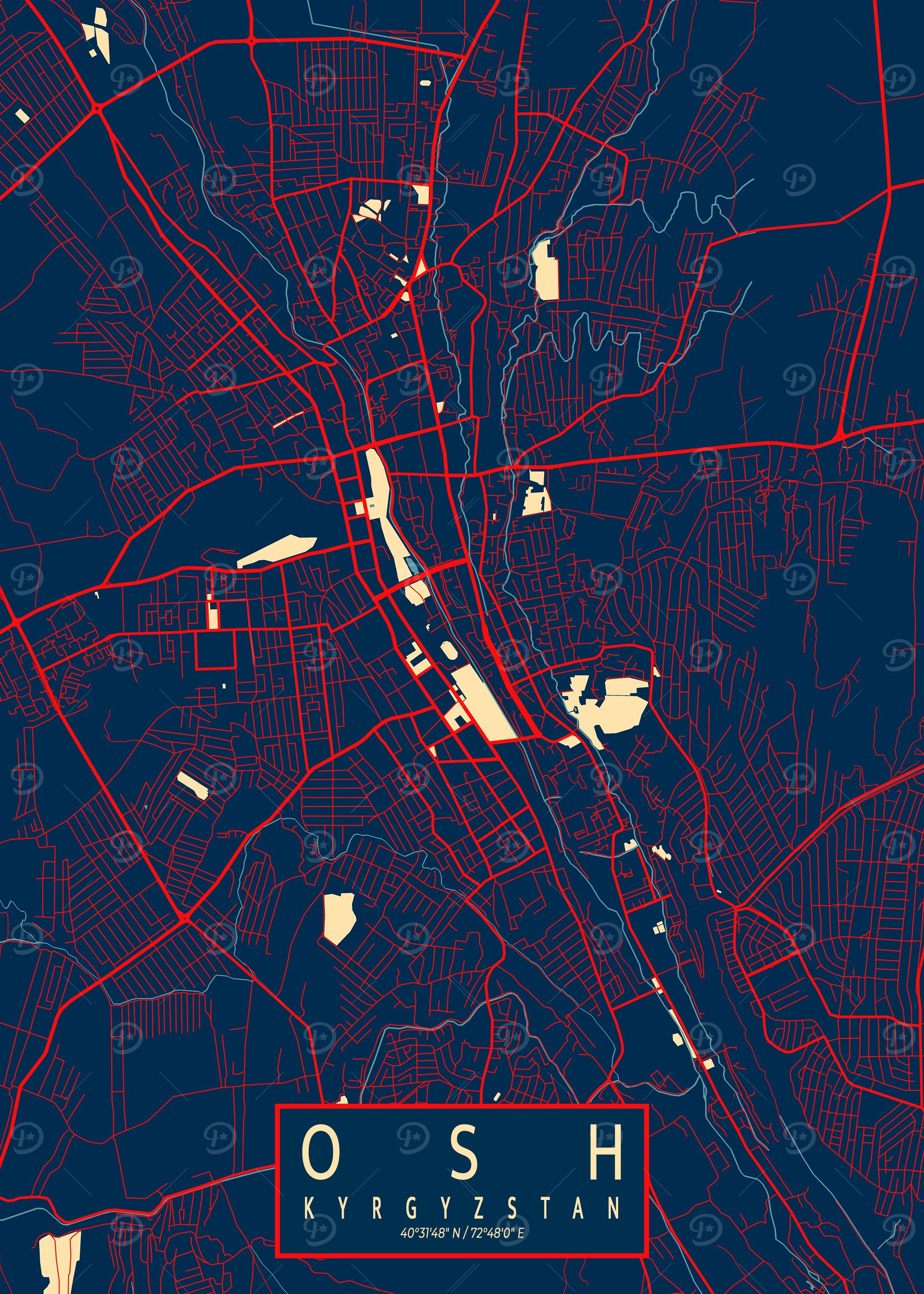 Osh City Map Hope