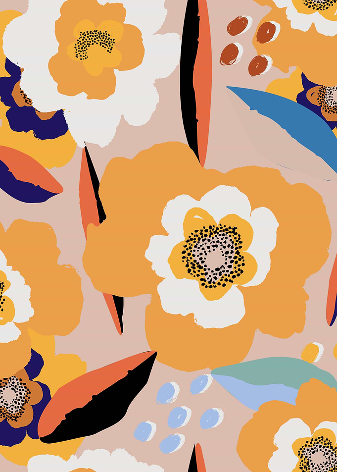 Abstract Flower Pattern 11