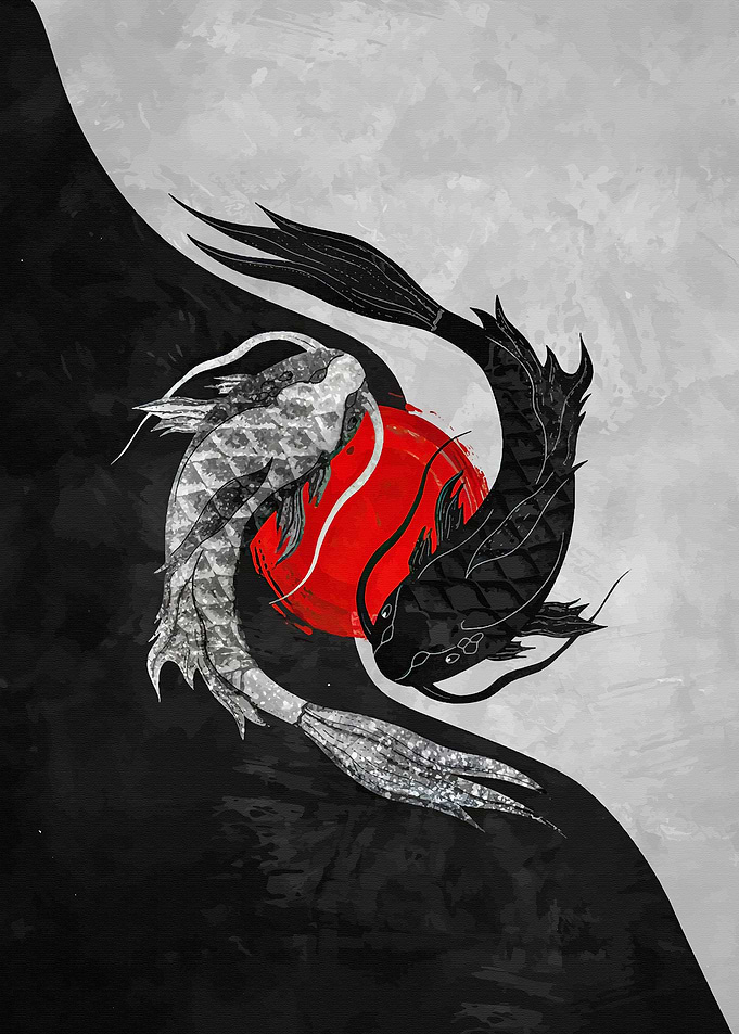 Koi Fish Asian Art