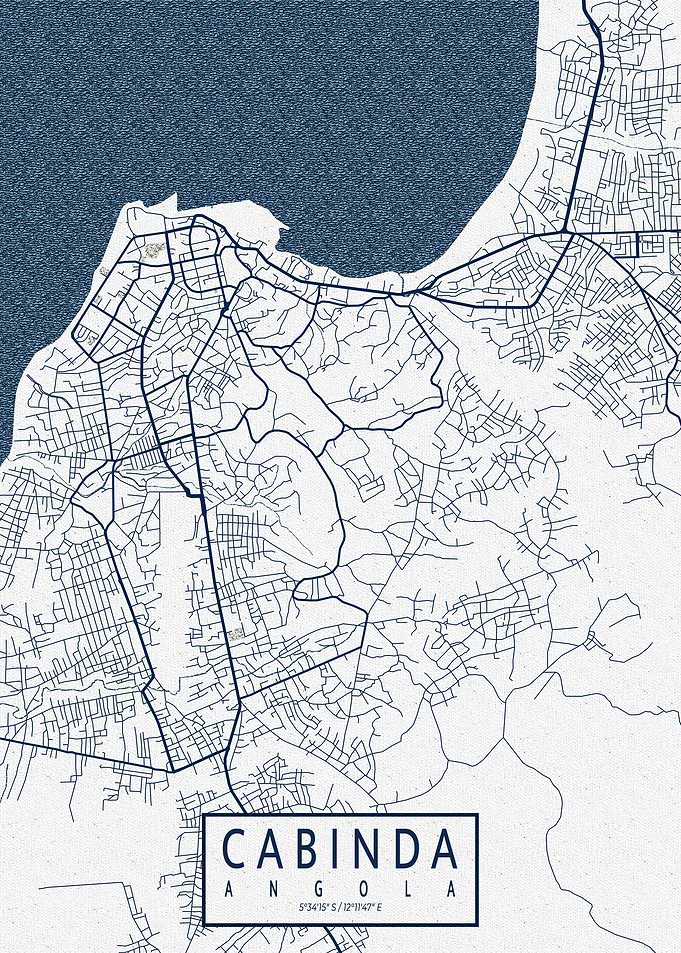 Cabinda City Map Coastal
