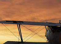 Takeoff into the sunset