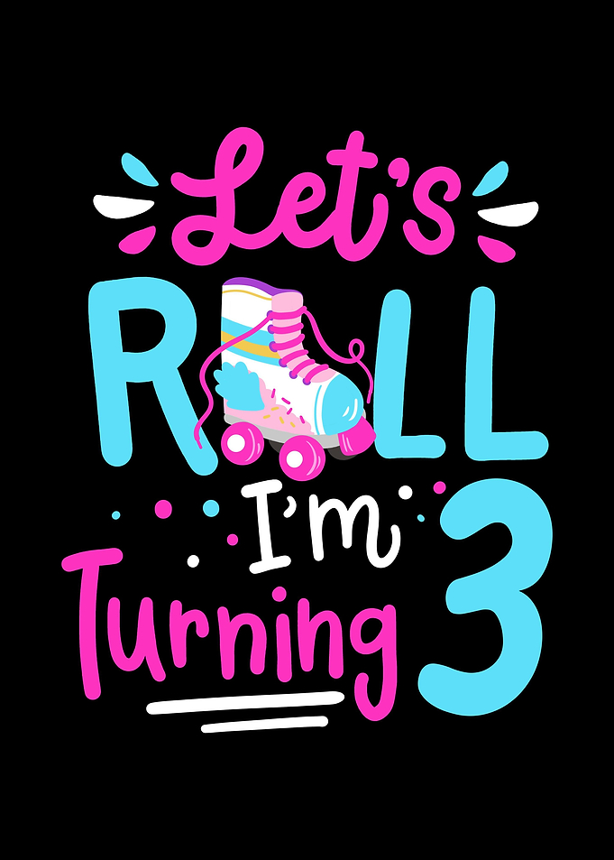 3rd Birthday Roller Skates