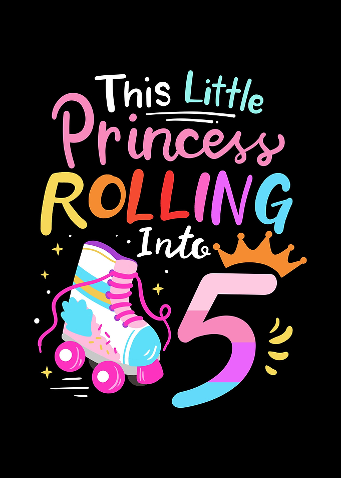 5th Birthday Roller Skates