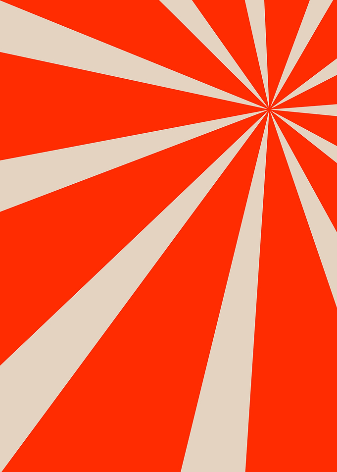 Retro Sun Rays Pattern 14