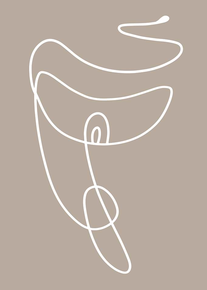 Minimalistic one line art