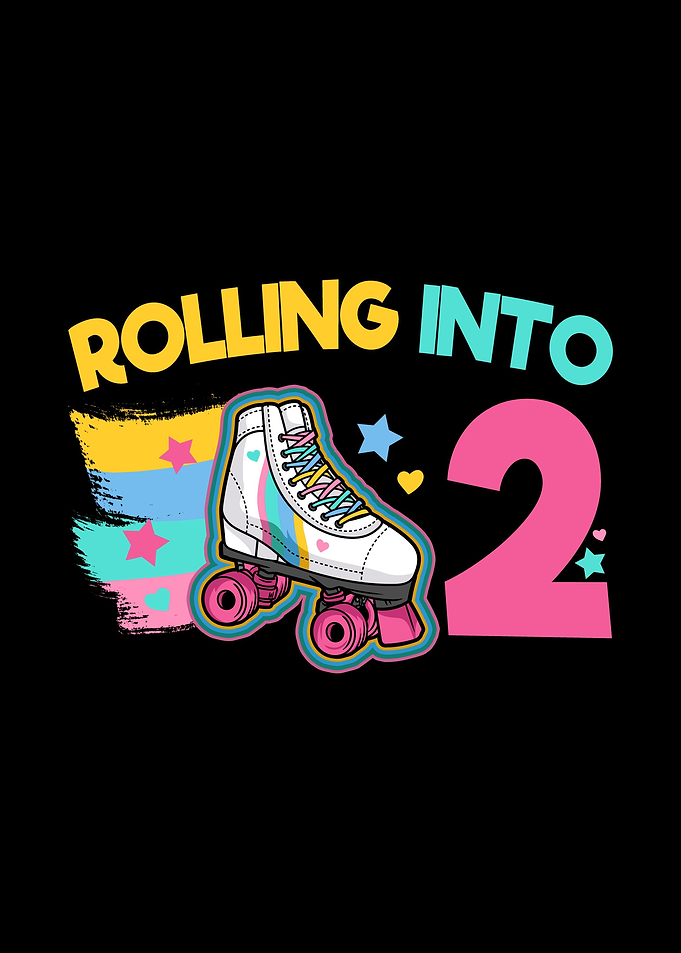 2nd Birthday Roller Skates