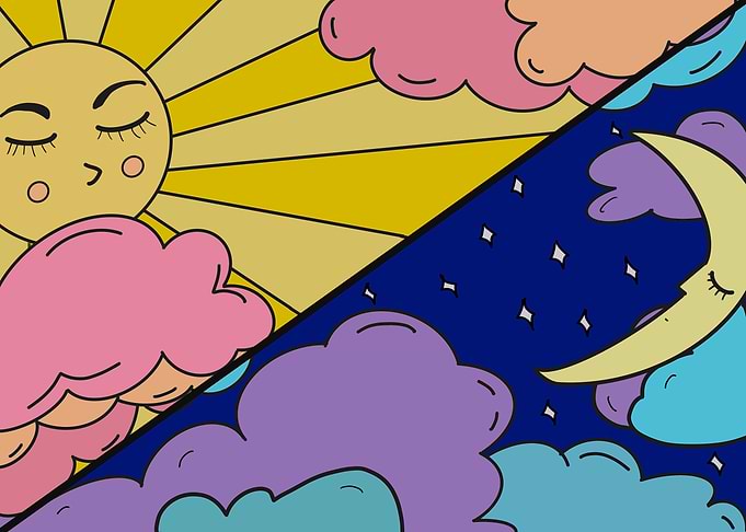 Kids room 02 moon and sun