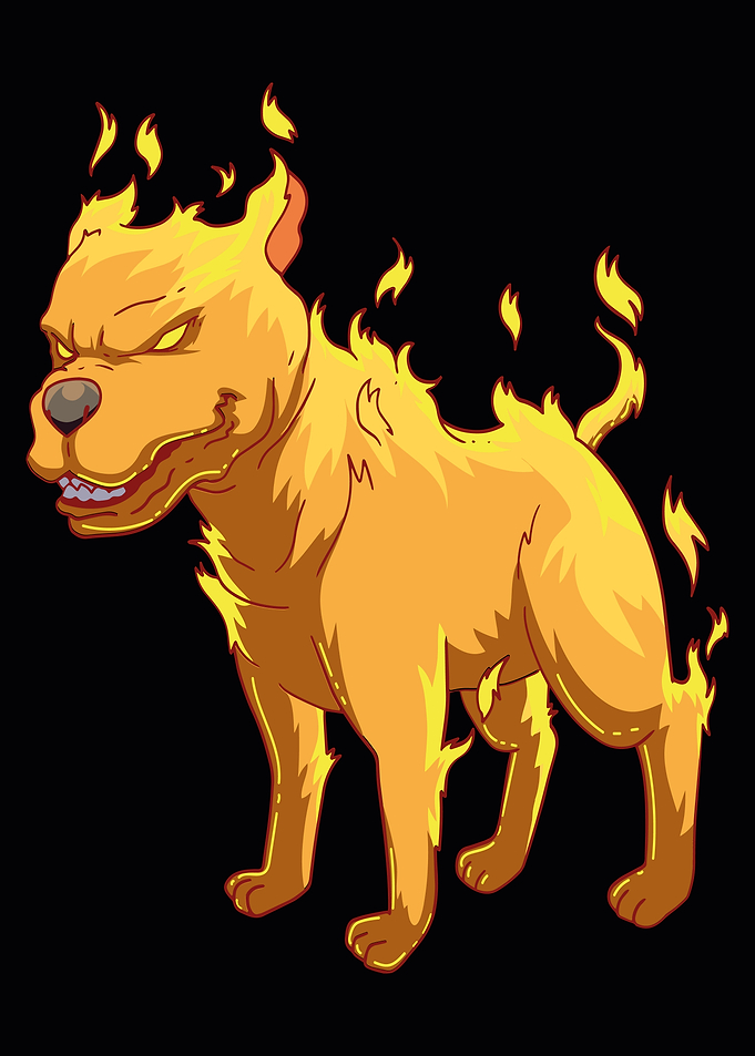 Flame Paws Poster Design