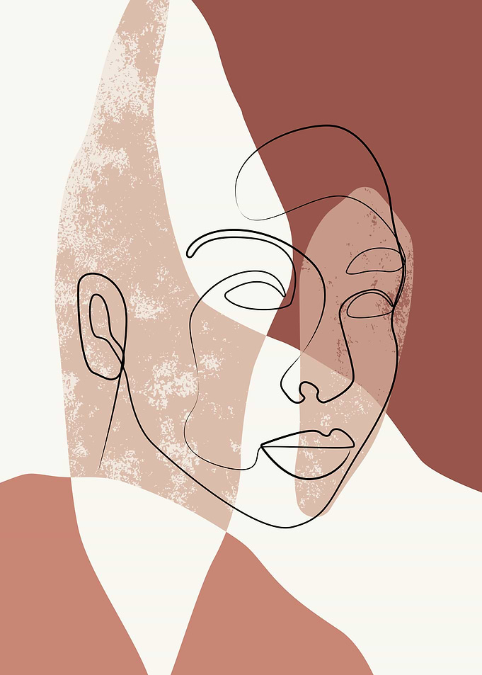 Female woman minimal line