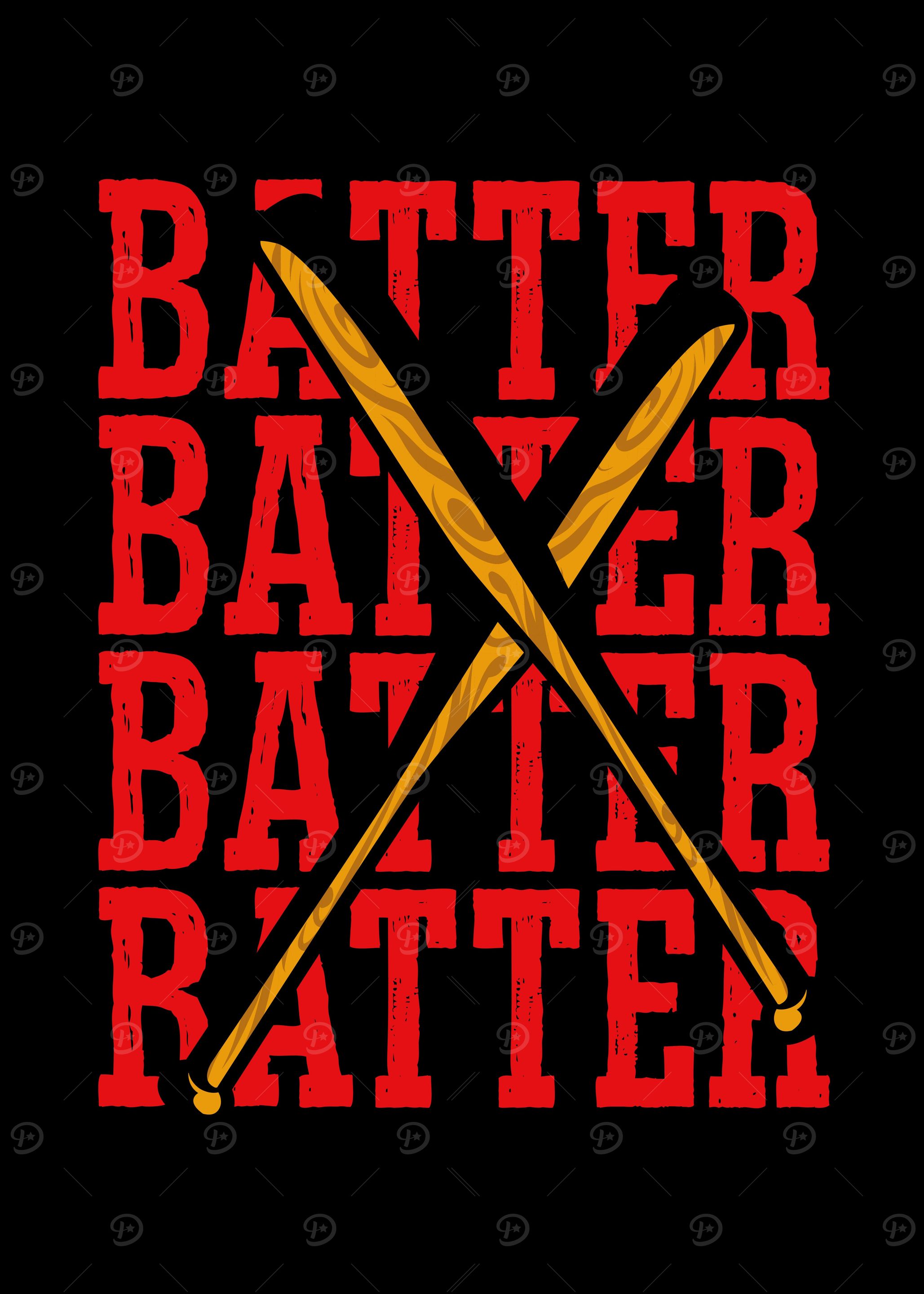 Batter with two baseball