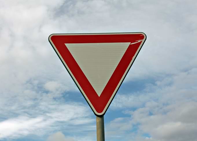 Road sign warning